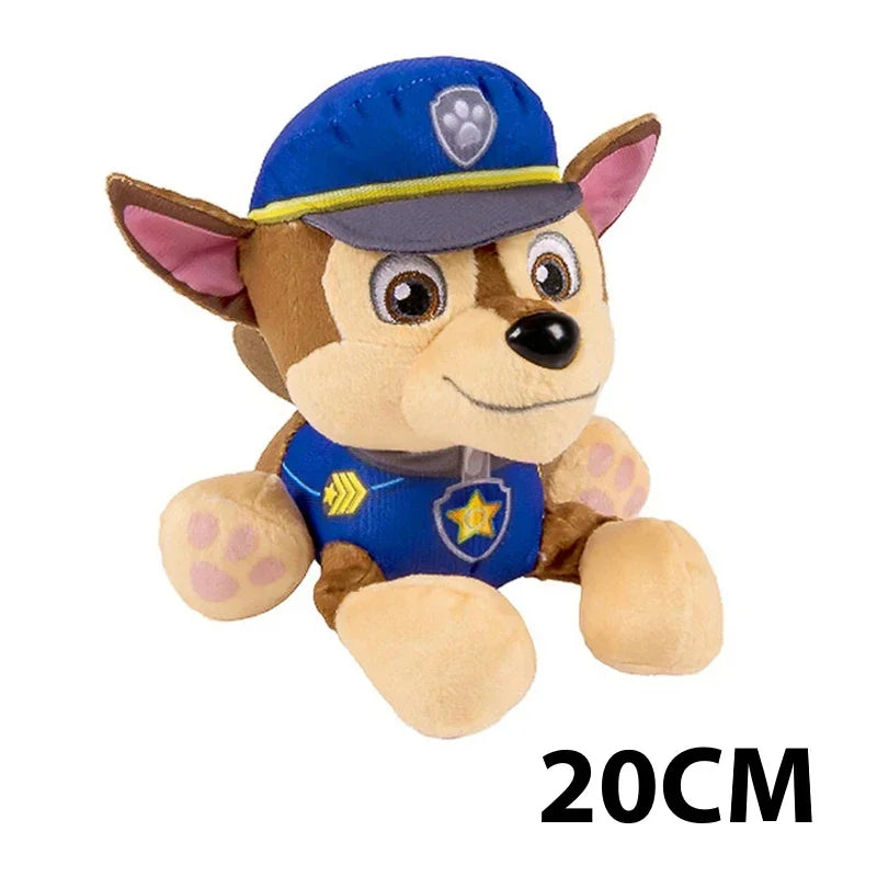 EZ Paw Patrol Plush Doll Chase Rock Animal Dog Cartoon Model Action Figures Movies Peripherals Children Birthday Gift