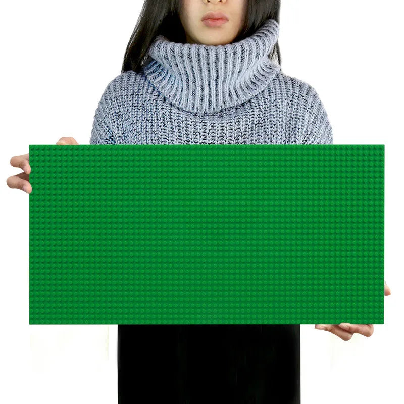 EZ 32*64 Holes Classic Building Blocks Base Board, DIY Assembled Building Blocks Wall Compatible With Brand Gift Toys for Children