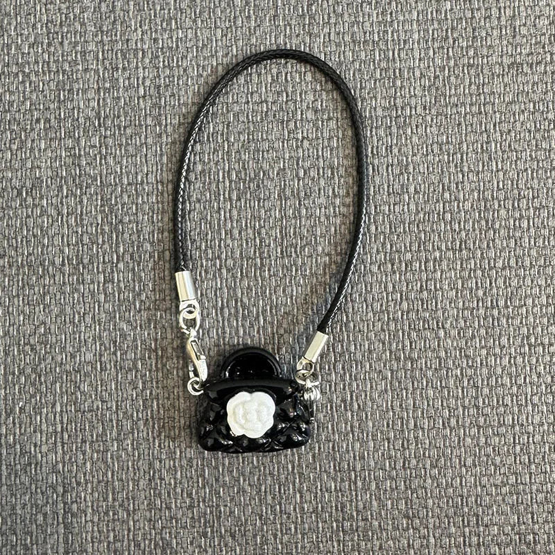 EZ Labubu Mini Doll bag Dress Up Plush Toy for 17cm Labubu Accessories Dollhouse Hanging Neck Accessories Key Chain schoolbag Penda