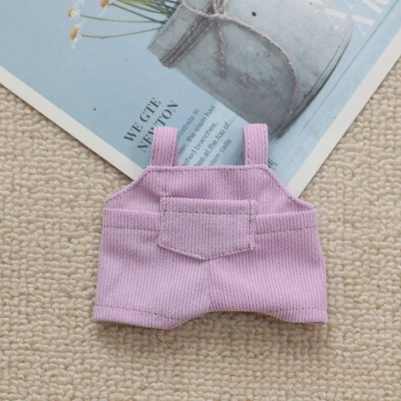 EZ Mini Doll'S Clothes Outfit Accessories For Korea Kpop Exo 15-17cm Labubu Idol V1 V2 Pocket overalls Clothing Gift