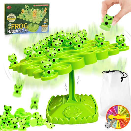 EZ Fun Frog Balance Tree Children Montessori Math Toys Balancing Board Game Parent-child Interaction Tabletop Balance Game Toy Gift