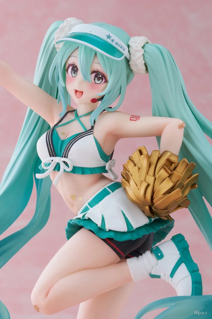 EZ 18cm Fashion Hatsune Miku Anime Figure Cheerleader Hatsune Miku Action Figures Kawaii Girl Figurine PVC Collection Model Toys