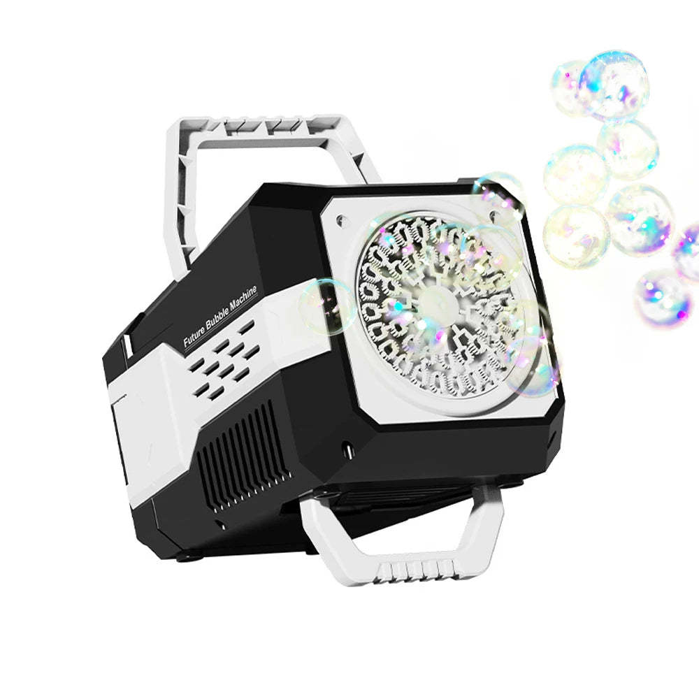 EZ 60 Holes Bubble Gun LED Light Electric Full Automatic Soap Bubble Machine Toys for Kids Outdoor Wedding Party Children's Gifts