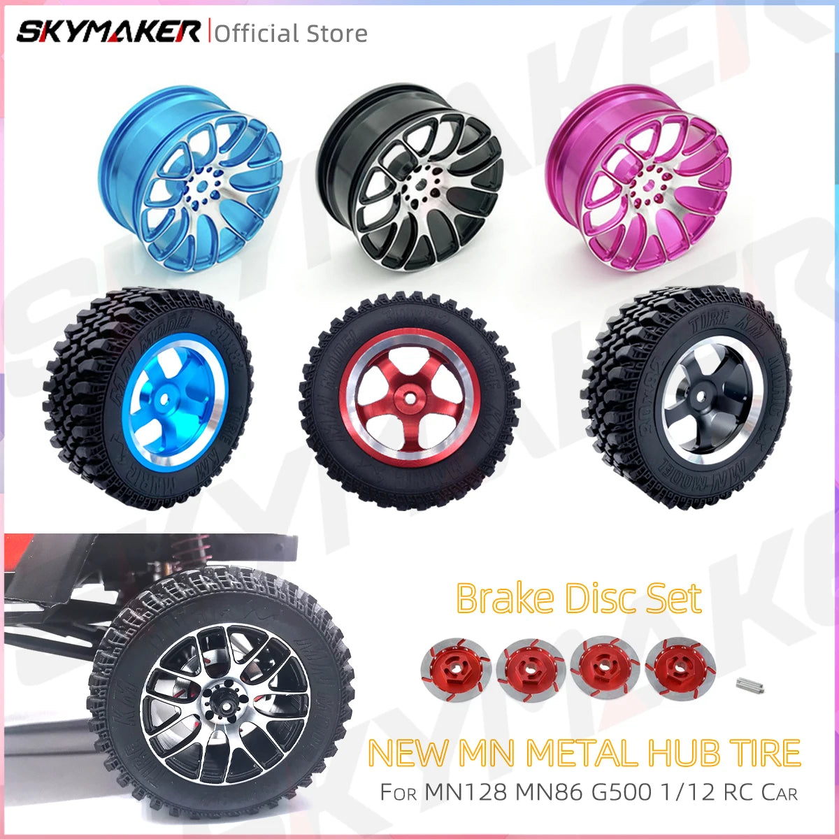 EZ MN128 1/12 RC Car 4WD Jeep Model 2.4G Remote Control LED Light 4X4 Off Road 4WD Climbing RC Truck Electric Toy Car Gift for Boy