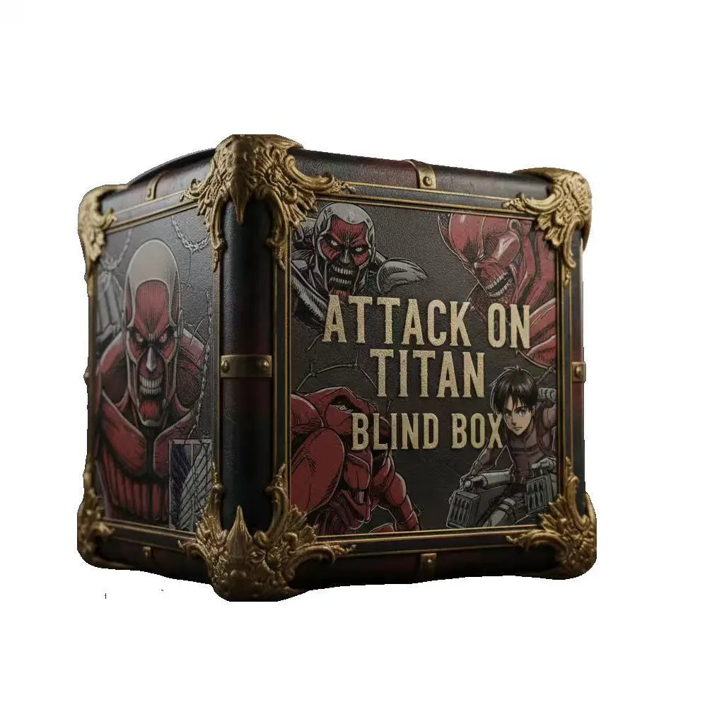 EZ Attack on Titan Blind Box Anime Figure PVC Model Eren Mikasa Levi Mystery Collectible Toy Surprise Gift Box for Fans