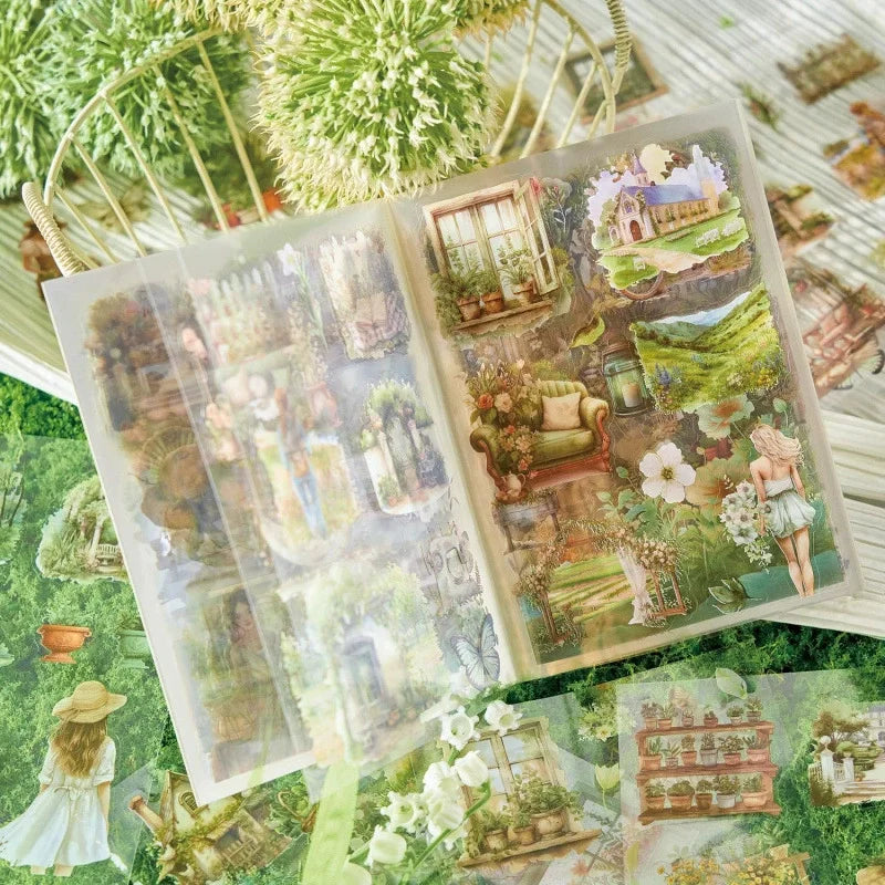 EZ 20pcs PET Stickers Season Series PET Decorative Stickers DIY Diary Girls Scrapbooking Material Decor Album Stationery Stickers