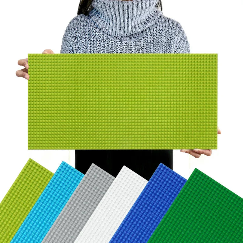 EZ 32*64 Holes Classic Building Blocks Base Board, DIY Assembled Building Blocks Wall Compatible With Brand Gift Toys for Children