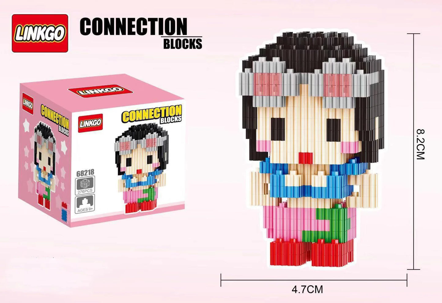 EZ One Piece Connection Building Blocks Luffy Chopper Nami Sanji Zoro Usopp Ace Franky Brook Robi Diamond Brick Figure Toy For Kids