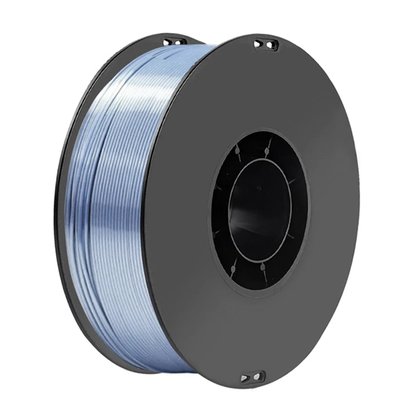 EZ 1Kg Dual Colour 3D Printing Filament silk PLA Blue silver 1.75MM Printing Material Silk PLA silver blue 2 Colours 200g