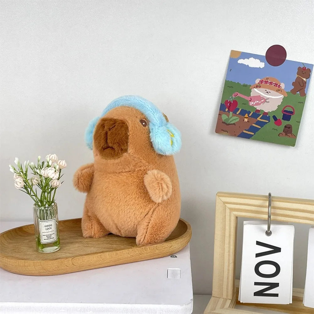 EZ Cute Capybara Plush Toy Hoodie with Wings Simulation Doll Small Size Stuffed Animals Anime Fluffty Toy Birthday Party