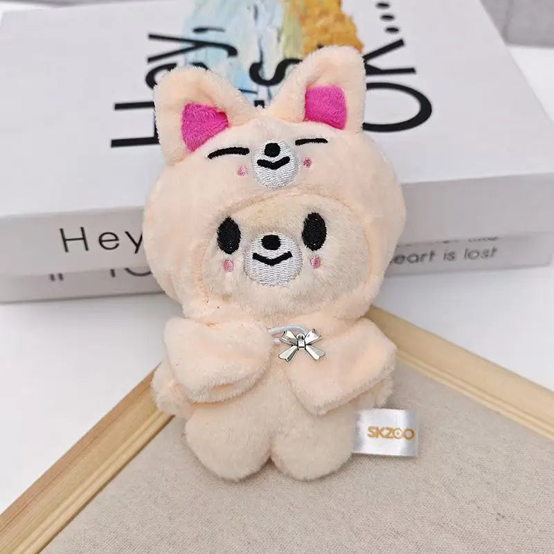 EZ Stray Kids Plush Toy Doll Seoul FM Session Same Style Cloak SKZOO Doll Dress Up Fang Can Small Doll Children's Plush Toy