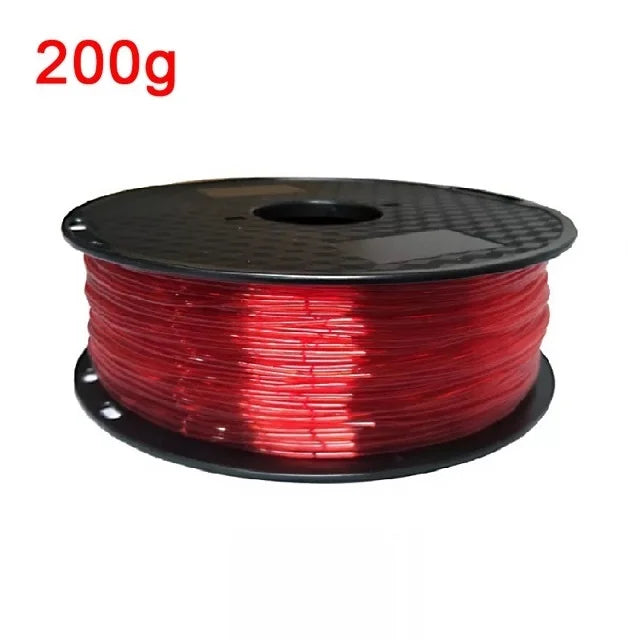 EZ Flexible Filament TPU 1.75mm 200g Translucent Filament Soft 95A TPU FDM 3D Printer Material Glow In The Dark Filament Rainbow