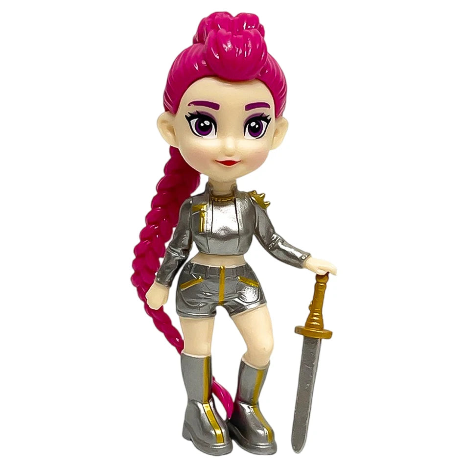 EZ 1-6pcs Kpop Devil Hunter Blind Box Disassembly Fun Blind Bag Small statue Peripheral Desktop decoration fans gift ﻿