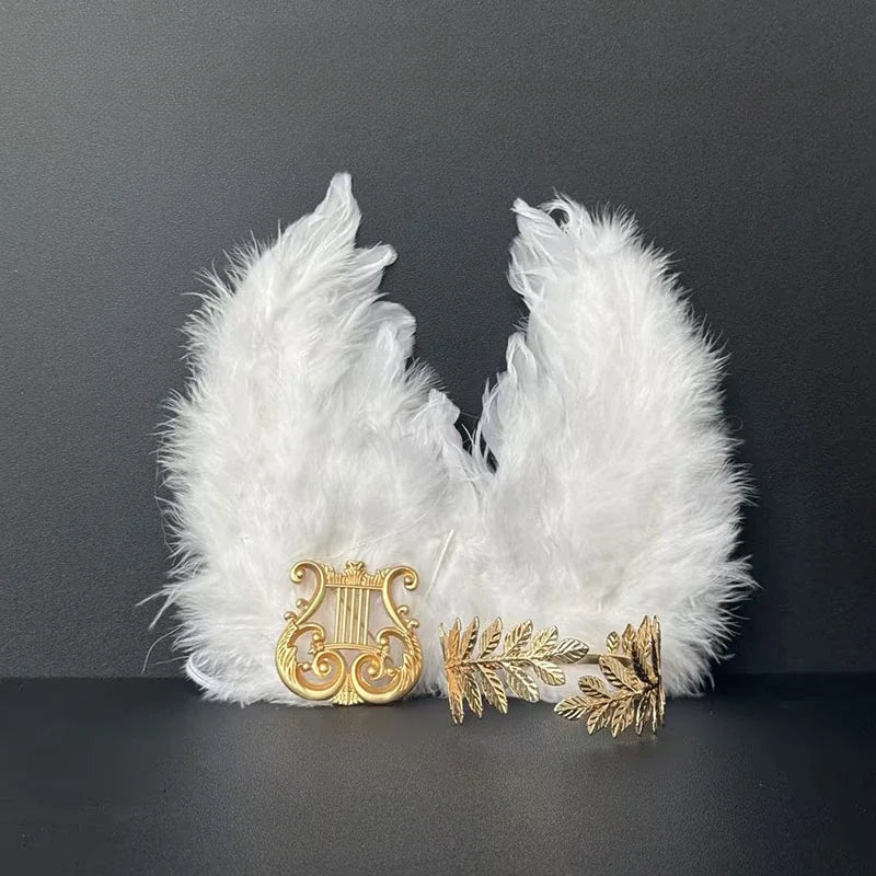 EZ For 15-17cm Labubu Doll Clothes Angel Wings Accordion Decoration Fashion Clothes Dolls Accessories For Labubu Outfits