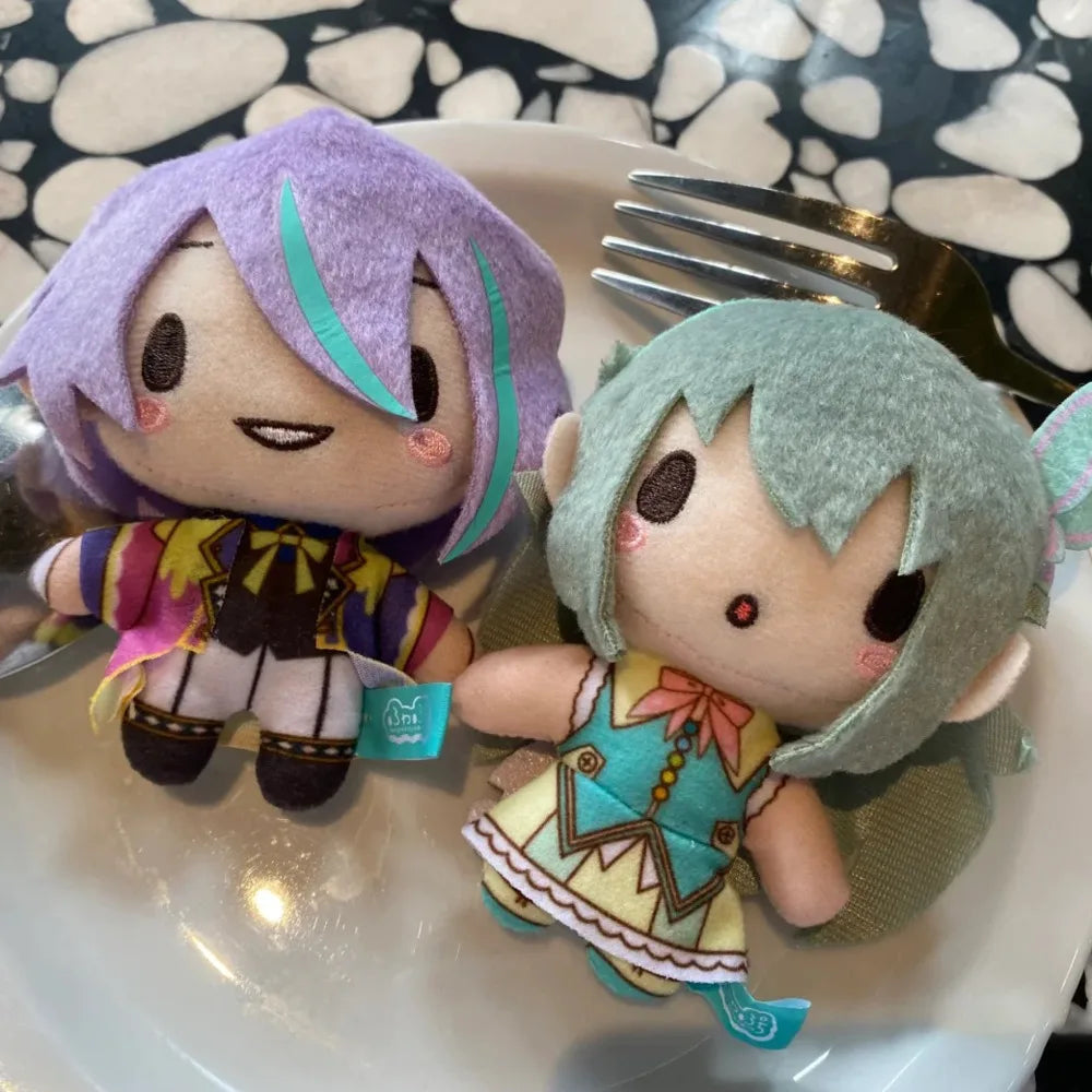 EZ 10cm Pjsk Plush Keychain Project Sekai Kamishiro Rui Stuffed Plushie Pendant  Yoisaki Kanade Kawaii Backpacks Ornaments Toy Gift
