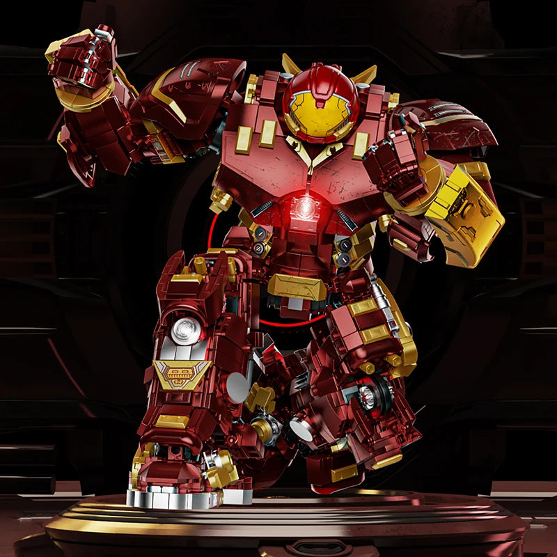 EZ 2700+pcs Iron Heroes Blocks Action Figures Mark Building Sets Buster Mech DIY Brick Collectible Toys for Boys Adult Kids Gifts